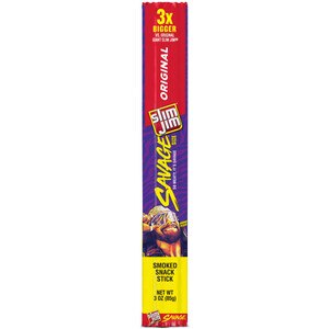 Slim Jim Original Savage Size Smoked Snack Stick, 3 Oz , CVS