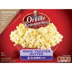 Orville Redenbacher's Movie Theater Butter Microwave Popcorn, 6 Ct, 19.74 Oz - 3.29 Oz , CVS