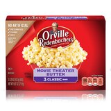 Orville Redenbacher's Movie Theater Butter Microwave Popcorn, 3 ct, 9.87 oz, thumbnail image 1 of 3