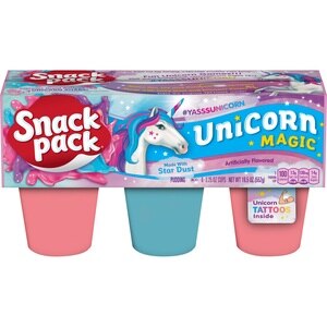 Snack Pack Unicorn Magic Pudding Cups, 6 PK - 3.25 Oz , CVS