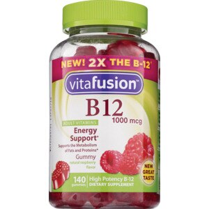 VitaFusion B12 Gummies, Raspberry, 140 Ct , CVS