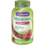 Vitafusion Max Strength Melatonin Gummies, 100 CT, thumbnail image 1 of 5