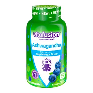 Vitafusion Ashwagandha Gummies, Blueberry, 60 Ct , CVS