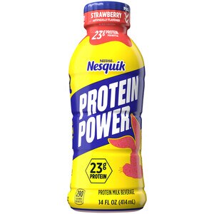 Nesquik Protein Power Strawberry Milk Beverage, 14 OZ