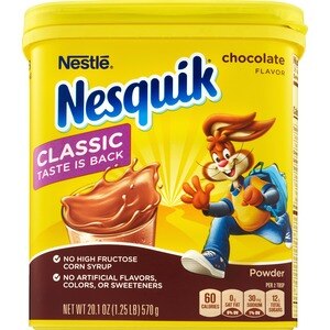  Nestle Nesquik Chocolate Flavor Powder, 18.7 OZ 