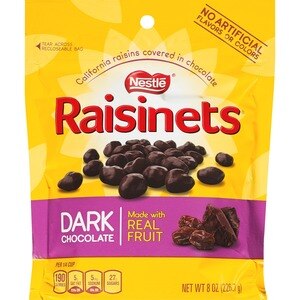 Raisinets Dark Chocolate Covered Raisins, 8 oz