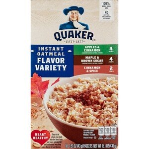 Quaker - Avena instantánea, sabores variados