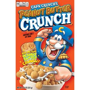 Cap'n Crunch Peanut Butter Crunch Breakfast Cereal, 12.5 OZ