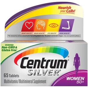  Centrum Silver Multivitamin for Women 50 Plus, Multivitamin/Multimineral Supplement with Vitamin D3, B Vitamins, Calcium and Antioxidants 