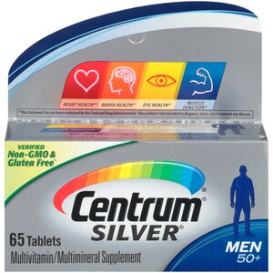 Centrum Silver Multivitamin for Men 50 Plus, Multivitamin/Multimineral Supplement with Vitamin D3, B Vitamins and Zinc