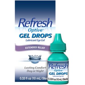 Refresh Optive Lubricant Eye Gel Drops, .33 fl oz