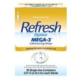 Refresh Optive Mega-3 Lubricant Drops, 30 CT, thumbnail image 2 of 4