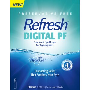 Refresh Digital Preservative Free, Lubricant Eye Drops, 30ct