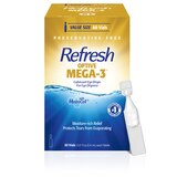 Refresh Optive MEGA-3 Lubricant Eye Drops, 60 CT, thumbnail image 1 of 4
