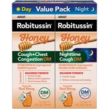 Robitussin Cough+Chest Congestion DM Day and Nighttime Combo Pack, 2 4 OZ bottles, thumbnail image 1 of 5