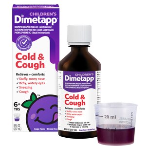 Children's Dimetapp Cold & Cough (Grape Flavor)Nasal Decongestant, Antihistamine & Cough Suppressant,Alcohol-Free, Ages 6+