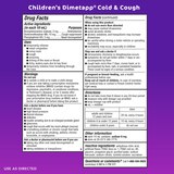 Children’s Dimetapp Cold & Cough Liquid, Grape Flavor, 8 Fl Oz, thumbnail image 2 of 5
