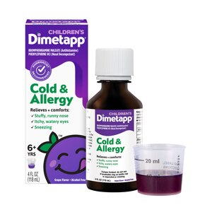 Dimetapp Children's Cold & Allergy Liquid, Grape, 4 Oz , CVS