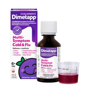 Children's Dimetapp Multi-Sypmptom Cold & Flu, Red Grape, 4 OZ