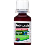 Robitussin Adult Maximum Strength Nighttime Cough DM Max, Blue Raspberry, 4 FL OZ, thumbnail image 3 of 5