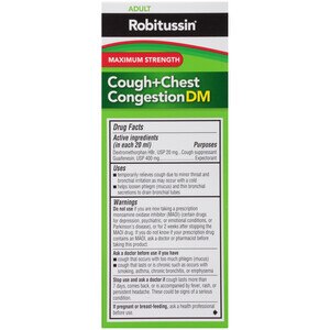 Robitussin Dm Dosage Chart