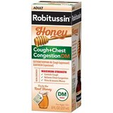 Robitussin Honey Cough + Chest Congestion DM Adult Max. Strength Day Liquid Syrup, 8 fl OZ, thumbnail image 2 of 6