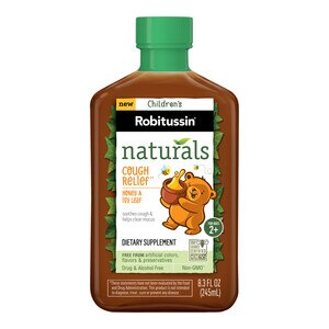 Children's Robitussin Naturals - Jarabe para aliviar la tos, Honey & Ivy Leaf, 8.3 oz
