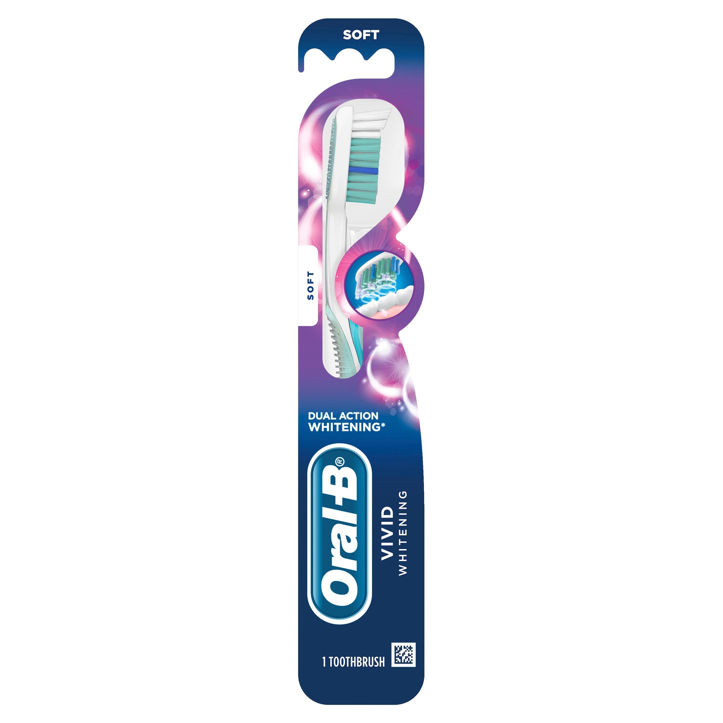 Oral-B Vivid Whitening Manual Toothbrush, Soft, 1 Count