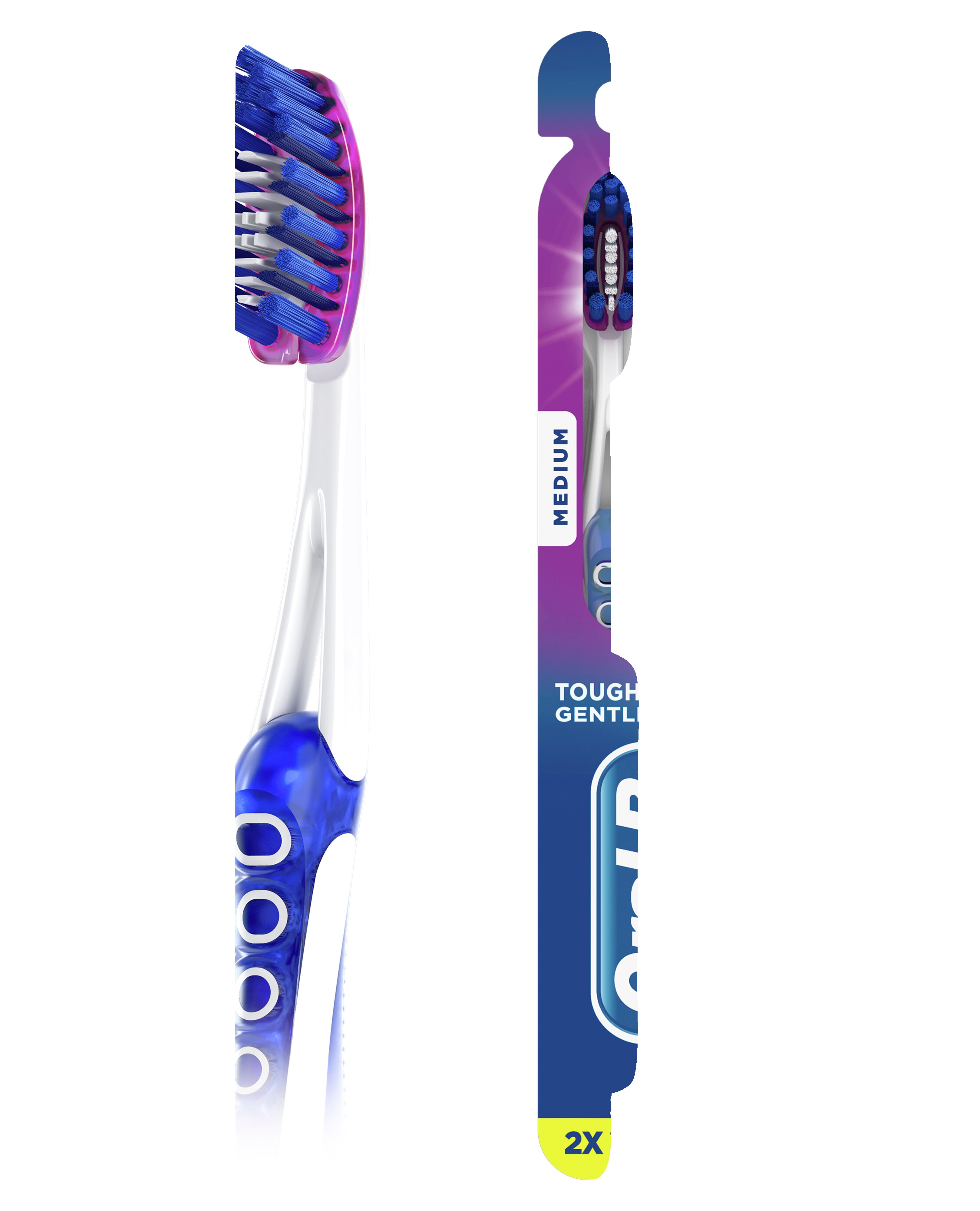 Oral-B Pro-Flex Stain Eraser Toothbrush, Medium Bristle, 2 Pack - 2 Ct , CVS