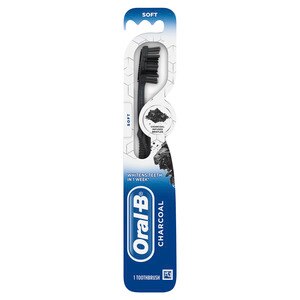 Oral-B Charcoal Whitening Therapy Soft Toothbrush, 1/Pack