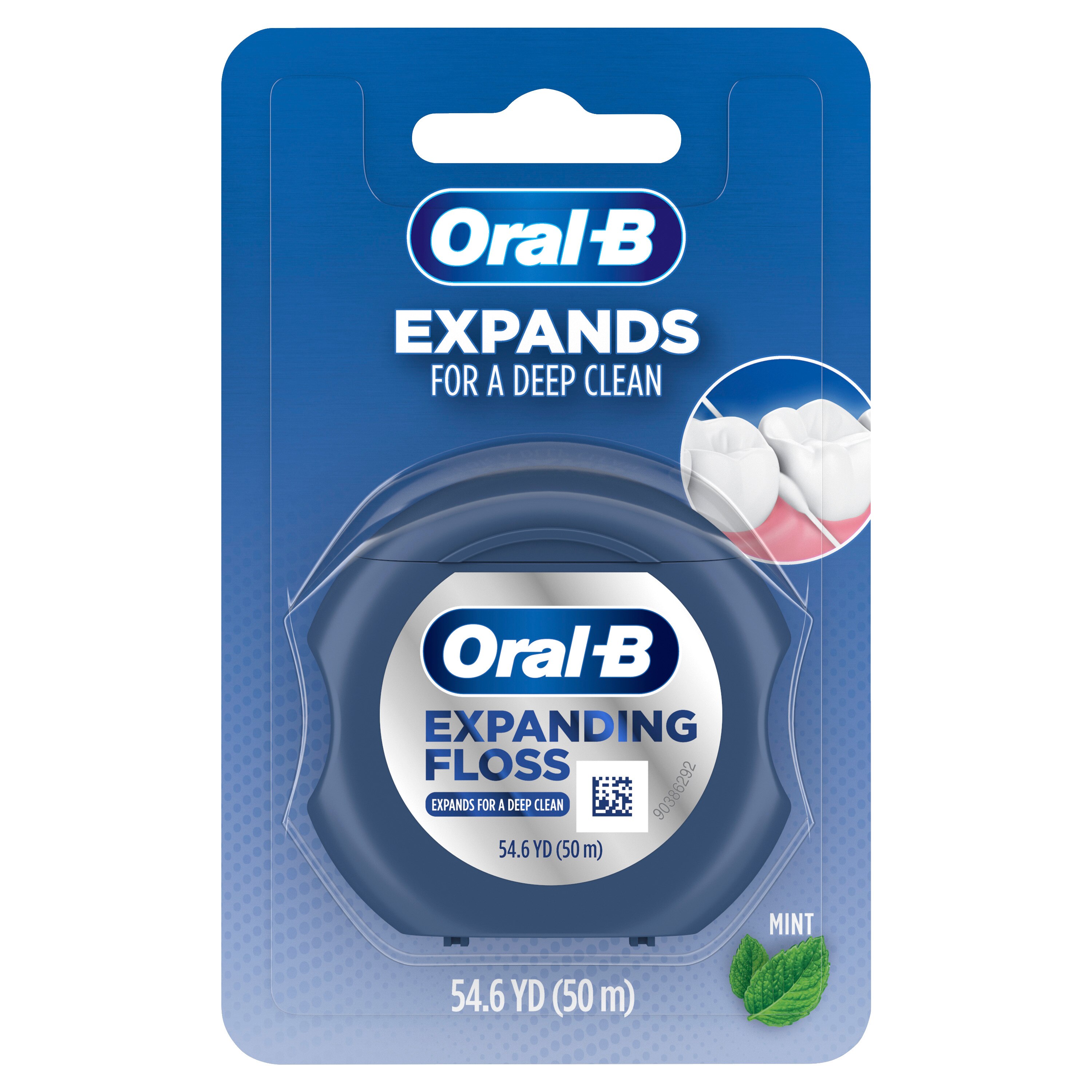 Oral-B Expanding Dental Floss for a Deep Clean, Mint, 54.6 YD | CVS