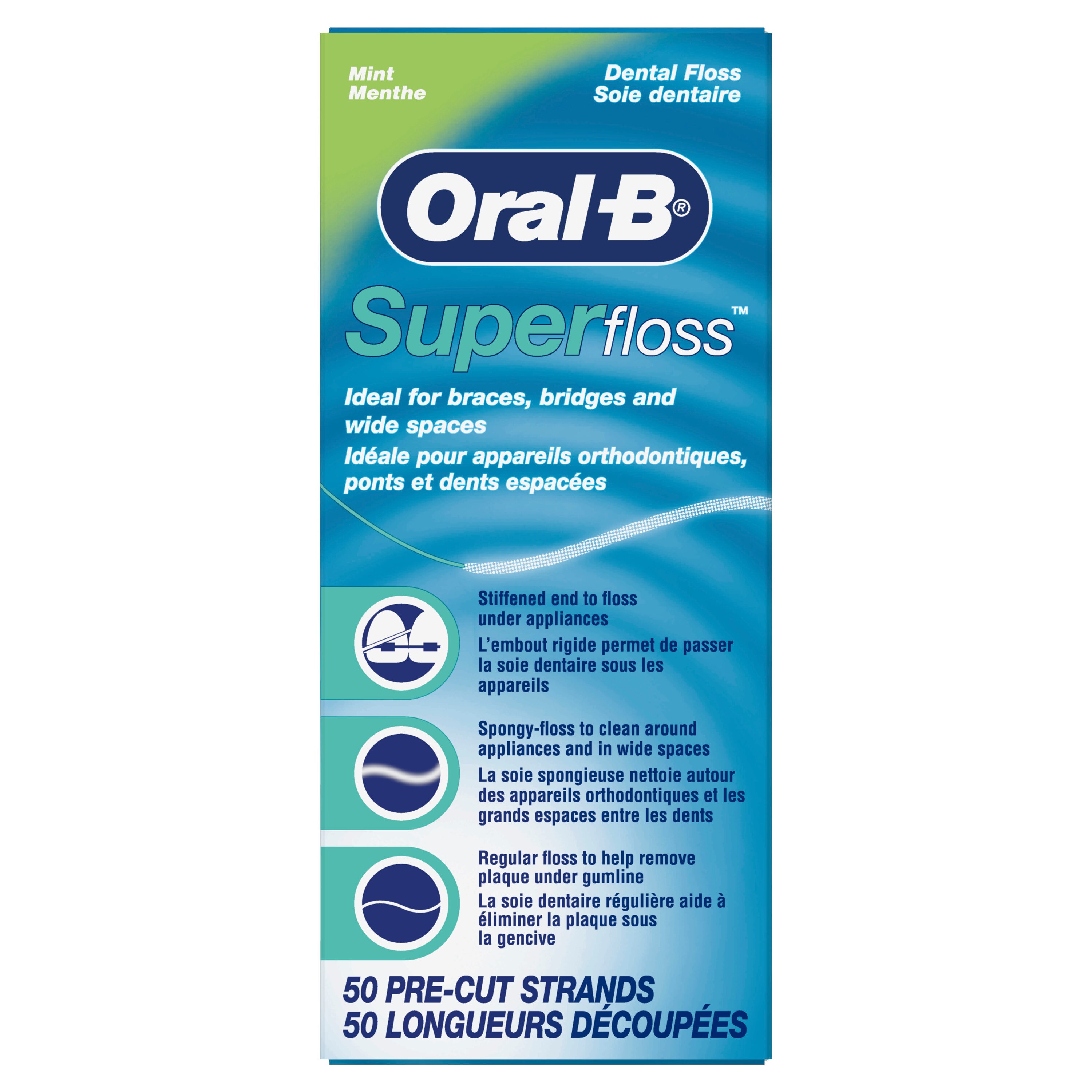 Oral-B Super Floss Pre-Cut Dental Floss Strands, 50 Ct - 50 Yd , CVS