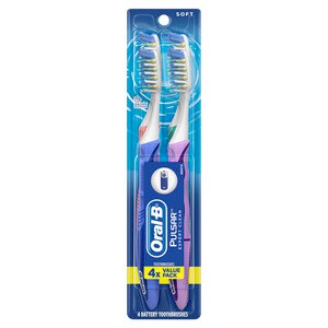 Oral-B Pulsar Expert Clean - Cepillo dental a batería, suave, 4 u.