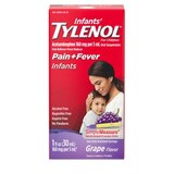 Infants' Tylenol Simple Measure Acetaminophen Oral Suspension, Grape, 1 FL OZ, thumbnail image 1 of 9