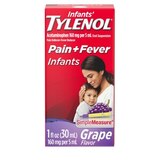 Infants' Tylenol Simple Measure Acetaminophen Oral Suspension, Grape, 1 FL OZ, thumbnail image 5 of 9