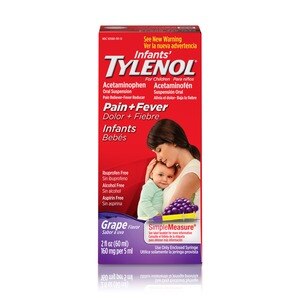 Tylenol Infants' Oral Suspension Grape, 2 OZ