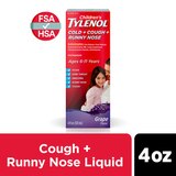 Children's Tylenol Cold + Cough + Runny Nose, Acetaminophen, Grape, 4 FL OZ, thumbnail image 4 of 8
