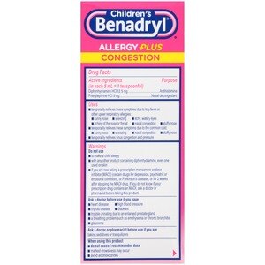 Benadryl D Dosage Chart