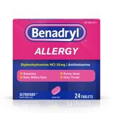 Benadryl, Ultratabs Allergy Relief Tablets, 24 CT, thumbnail image 1 of 3