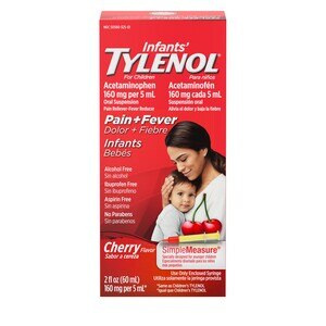 Infants' Tylenol - Acetaminophen en jarabe pediátrico, Cherry, 2 oz líq.