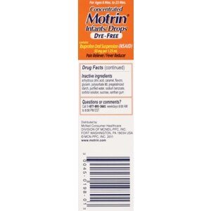 Concentrated Motrin Infant Drops Dosage Chart