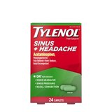 Tylenol Sinus + Headache Non-Drowsy Daytime Caplets, 24 CT, thumbnail image 1 of 9