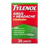 Tylenol Sinus + Headache Non-Drowsy Daytime Caplets, 24 CT, thumbnail image 5 of 9