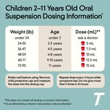 Children's Tylenol Pain + Fever Oral Suspension, Grape 4 FL OZ, thumbnail image 5 of 9