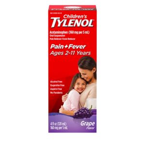 Tylenol Children's Pain/Fever Relief Grape Liquid, 4 FL Oz - 4 Oz , CVS