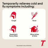 Children's Tylenol Cold & Flu Relief Liquid, 160mg Acetaminophen, Grape, 4 FL OZ, thumbnail image 3 of 9