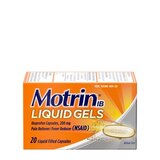 Motrin IB Liquid Gels 200 MG Ibuprofen Capsules, thumbnail image 1 of 8