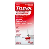 Tylenol Dye-Free Child & Adult Oral Suspension, Cherry, 8 FL OZ, thumbnail image 3 of 9