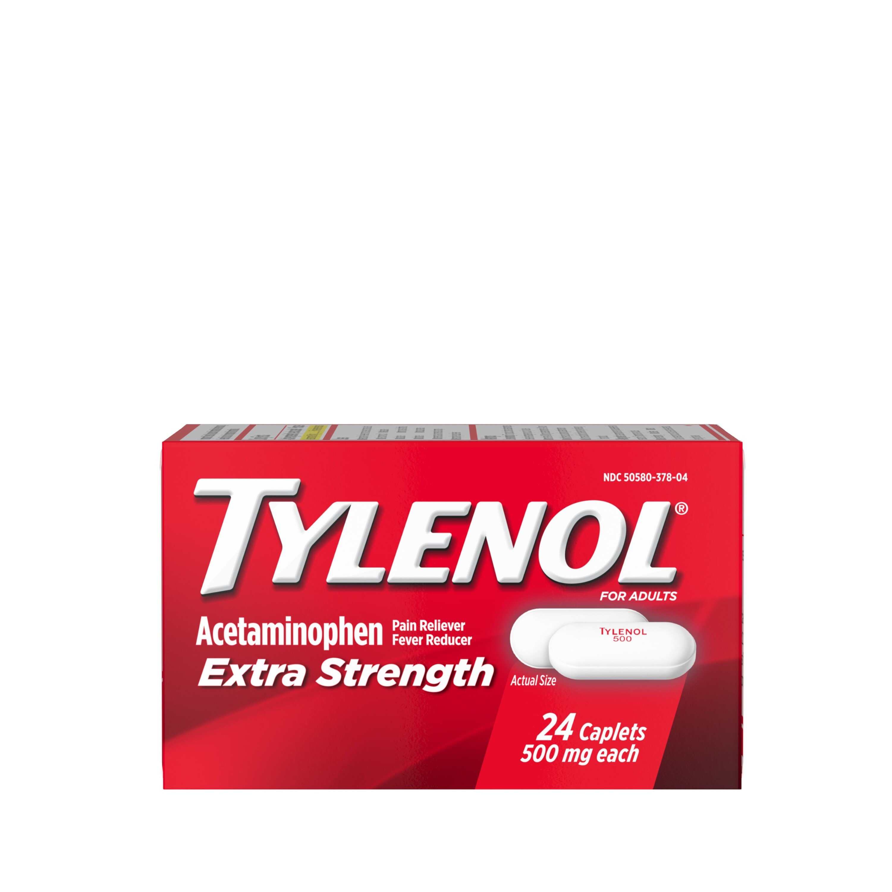 Tylenol Extra Strength Acetaminophen 500 MG Caplets, 24 Ct , CVS