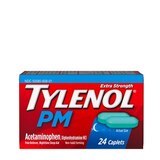 Tylenol PM Extra Strength Pain Reliever & Sleep Aid Caplets, thumbnail image 1 of 9